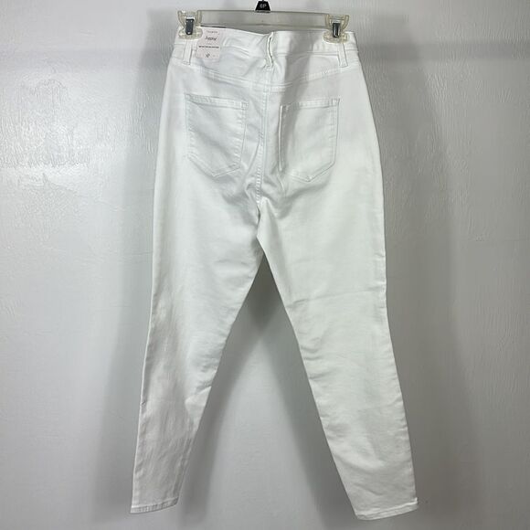 Talbots White High Waist Skinny Leg Ankle Length Jegging Size 8P - Picture 3 of 10